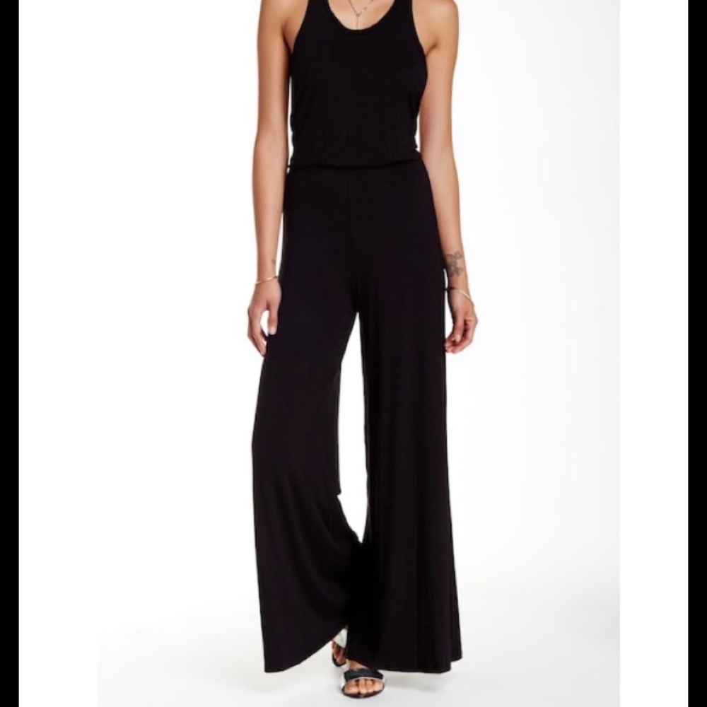 American Twist black long jumpsuit